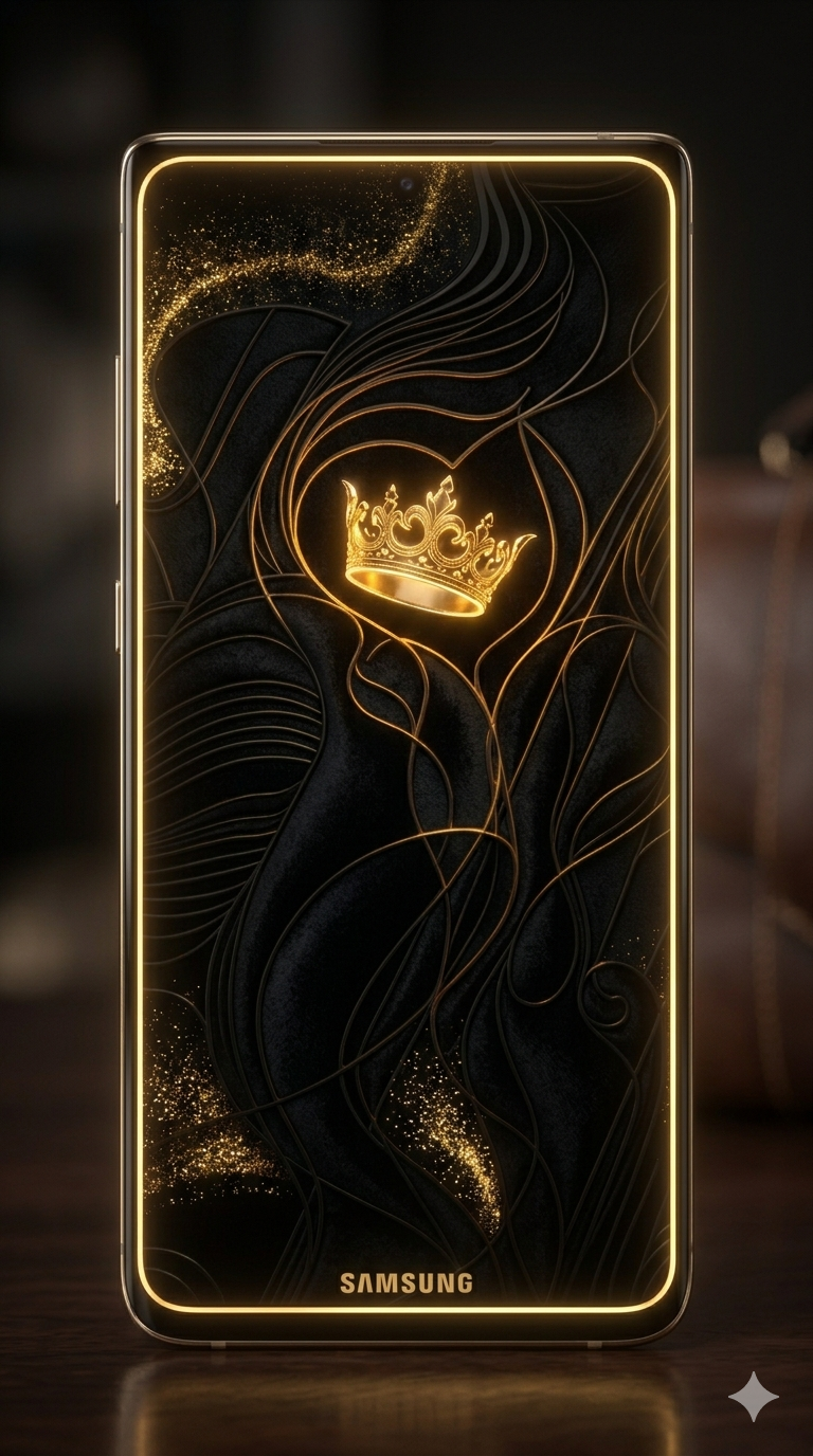 Stylish Golden Edge Wallpaper